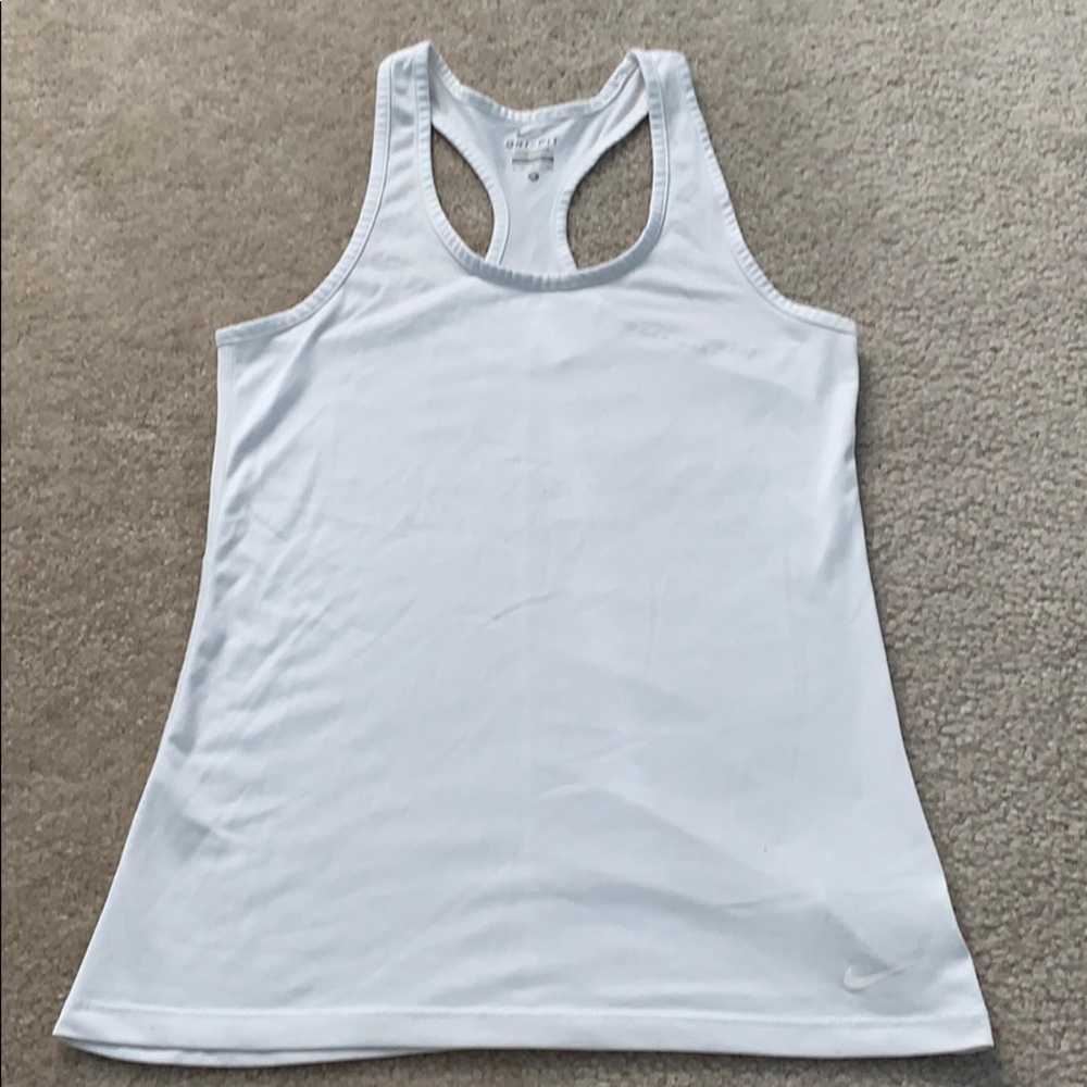 NIKE DRI-FIT Women’s White Workout Tank Tee